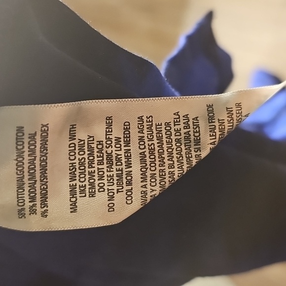 Womens Calvin Klein Performance Black and Blue Tie-Dye Tunic Large - Picture 4 of 7